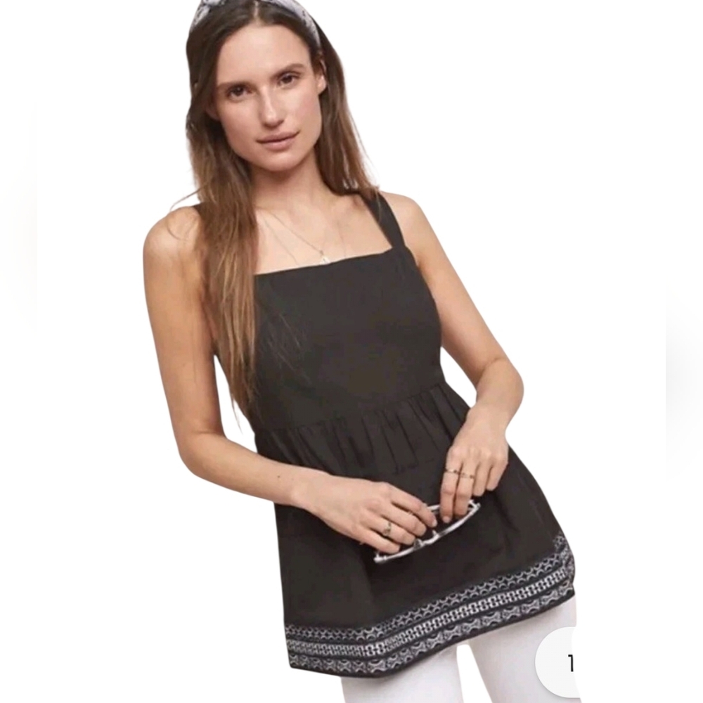 Amit Aggarwal for Anthropologie Embroidered Blouse NEW‎ WITH TAG $130 Size XS